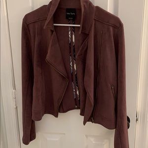 Suede Moto Jacket